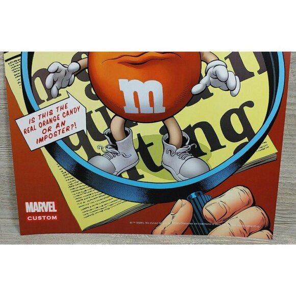 Marvel Custom The 75th Anniversary Of M&Ms 2016 Chocolate Candy Wall Poster - Picture 4 of 5